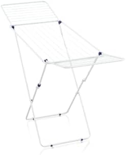 Leifheit Classic 200 Easy Standtrockner – 20m platzsparende Trockenlänge für 2 Waschmaschinenladungen, ideal für lange W