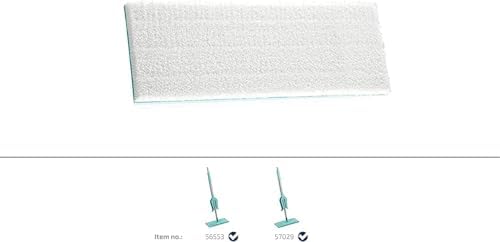 Leifheit Wischpad Picobello S Micro Duo – Saugfähiger Wischer Ersatzbezug für alle glatten Böden