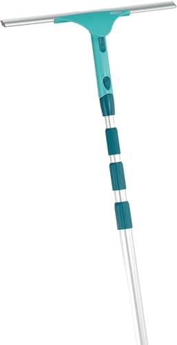 Leifheit 2in1 Fensterabzieher M Pro Reach – 28cm Wischbreite, verstellbarer Reinigungswinkel für Dusche & Fenster!