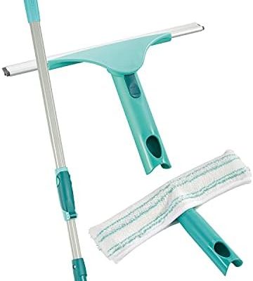 Leifheit Click Fensterreinigungsset, 3-teilig – Effiziente Reinigung für strahlende Fenster!