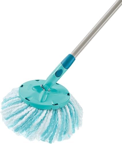 Leifheit CLEAN Twist Disc Mop Micro Duo 2er Set - Ideal für alle Bodenarten, hohe Schmutzaufnahme!