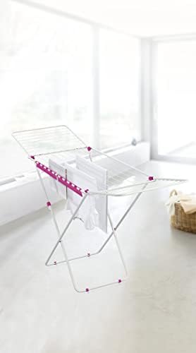 Leifheit Classic 200 Easy Standtrockner – 20m platzsparende Trockenlänge für 2 Waschmaschinenladungen, ideal für lange W