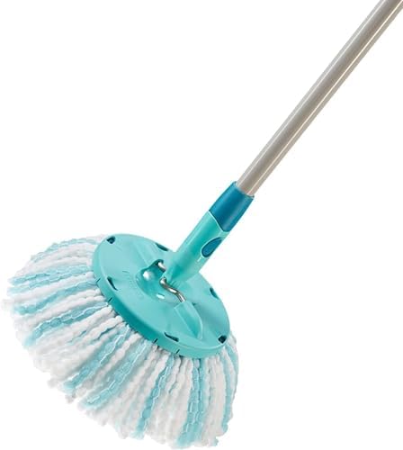 Leifheit CLEAN Twist Disc Mop Micro Duo 2er Set - Ideal für alle Bodenarten, hohe Schmutzaufnahme!