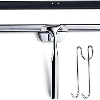 Love-KANKEI Duschabzieher aus Edelstahl mit Gummilippe – ideal für saubere Duschen und Fenster, inkl. Ersatzlippe & Hake