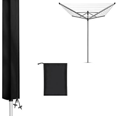 Leifheit Wäschespinne Abdeckung - Robuste Schutzhülle mit Reißverschluss, wasserdicht & winddicht für Outdoor-Nutzung (1