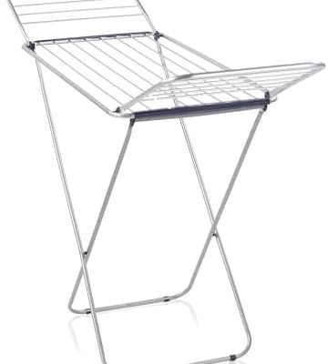 Leifheit Standtrockner Classic Siena 180 – Robuster Aluminium-Wäscheständer für drinnen & draußen mit 18m Trockenlänge