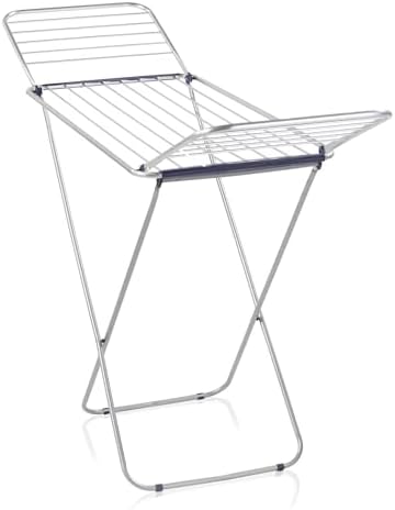 Leifheit Standtrockner Classic Siena 180 – Robuster Aluminium-Wäscheständer für drinnen & draußen mit 18m Trockenlänge