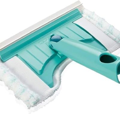 Leifheit Badwischer mit 360° Drehgelenk – Effektiver Fliesenwischer für saubere Bäder und Fugen