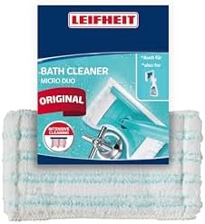 Leifheit Badwischer mit 360° Drehgelenk – Effektiver Fliesenwischer für saubere Bäder und Fugen