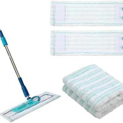 Leifheit Profi XL Mikrofaser Bodenwischer Ersatzbezug - Starke Fleckentfernung für alle Böden