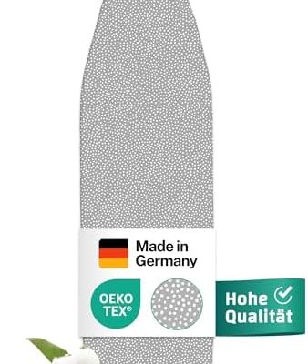 Premium Bügelbrettbezug 120x40 cm I Made in Germany I Komfortpolster für Dampfbügelstation I OEKOTEX100 Qualität