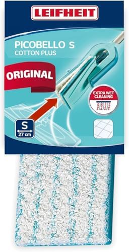 Leifheit Wischpad Picobello S Micro Duo – Saugfähiger Wischer Ersatzbezug für alle glatten Böden