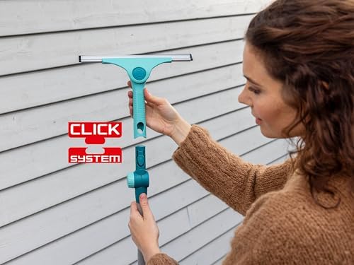 Leifheit 2in1 Fensterabzieher M Pro Reach – 28cm Wischbreite, verstellbarer Reinigungswinkel für Dusche & Fenster!