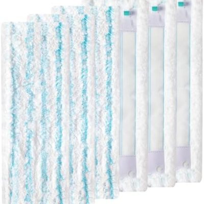 Leifheit Profi XL Wischbezüge 6 Stück – Mikrofaser für alle Böden, schnelle Fleckentfernung & hohe Wasseraufnahme