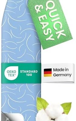 SimplySmooth Premium Bügelbrettbezug 140x40 cm - Komfortpolster & OEKOTEX für optimale bügel Ergebnisse