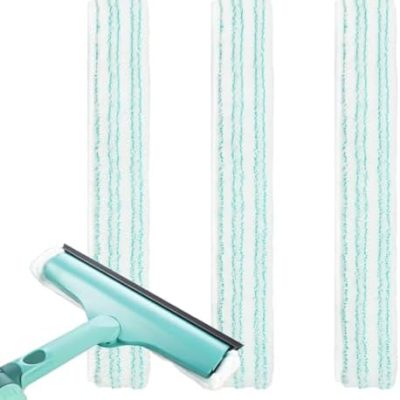 Leifheit Fensterwischer Ersatzpads 3 Stück - Effiziente Reinigung für Fenster & Rahmen, 32 cm x 6,5 cm