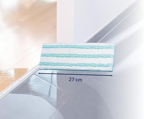 Leifheit Wischpad Picobello S Micro Duo – Saugfähiger Wischer Ersatzbezug für alle glatten Böden