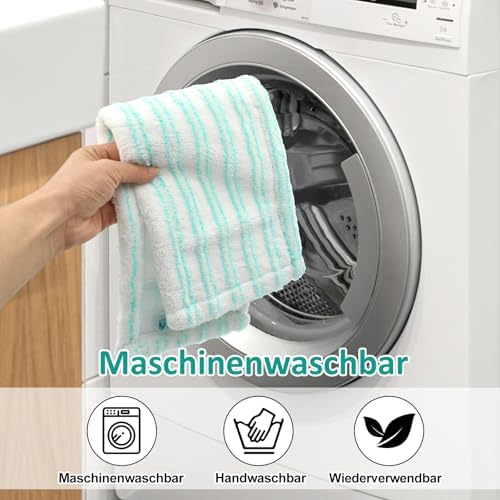 Leifheit Profi XL Mikrofaser Wischmopp Bezug 4er Set für alle Bodenwischer – Perfekte Reinigung für Zuhause!