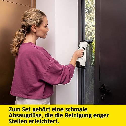 Kärcher Akku-Fenstersauger WV 2 Plus N – Effizienter Fensterreiniger mit 35 min Akkulaufzeit fürs perfekte Putzen zuhaus