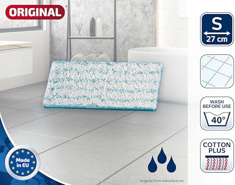Leifheit Wischpad Picobello S Micro Duo – Saugfähiger Wischer Ersatzbezug für alle glatten Böden
