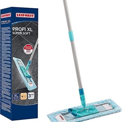 Leifheit Profi XL Bodenwischer mit 360° Drehgelenk – ideal für Parkett und Kork!