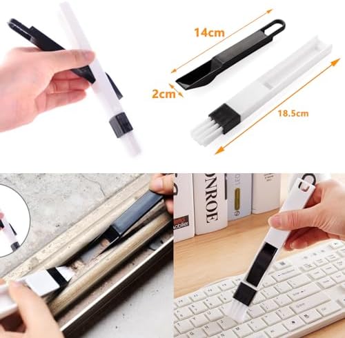 Staubwedel Teleskop Waschbar - Ausziehbarer Staubwischer bis 2,45m für hohe Decken und Deckenventilatoren, ergonomisch u